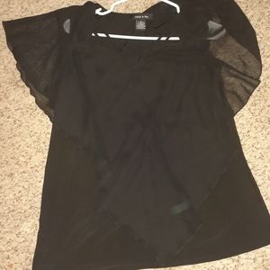 Black dressy top size L